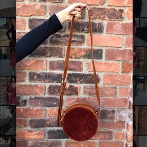 Velvet Circle Crossbody Bag